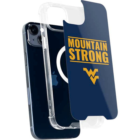 West Virginia University Yellow iPhone 15 Plus MagSafe Case