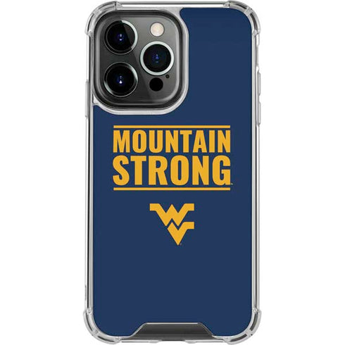 West Virginia University Yellow iPhone 14 Pro Clear Case