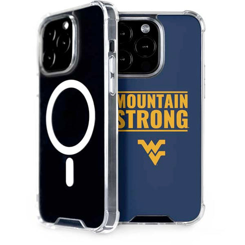 West Virginia University Yellow iPhone 15 Pro MagSafe Case