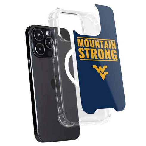 West Virginia University Yellow iPhone 14 Pro MagSafe Case