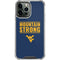 West Virginia University Yellow iPhone 15 Pro Max Clear Case