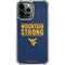 West Virginia University Yellow iPhone 14 Pro Max Clear Case