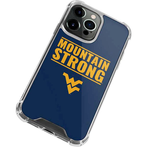 West Virginia University Yellow iPhone 15 Pro Max Clear Case