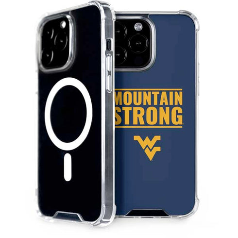 West Virginia University Yellow iPhone 15 Pro Max MagSafe Case