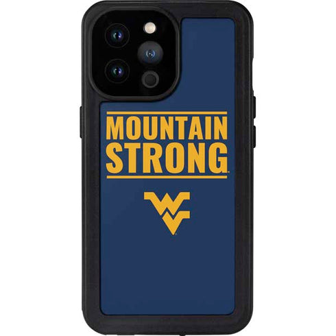 West Virginia University Yellow iPhone 14 Pro Max Waterproof Case