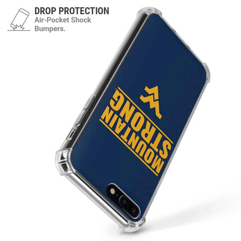 West Virginia University Yellow iPhone 7/8 Plus Clear Case