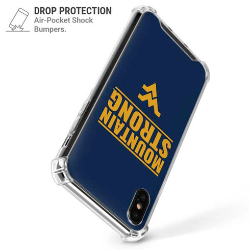 West Virginia University Yellow iPhone XS Max Clear Case