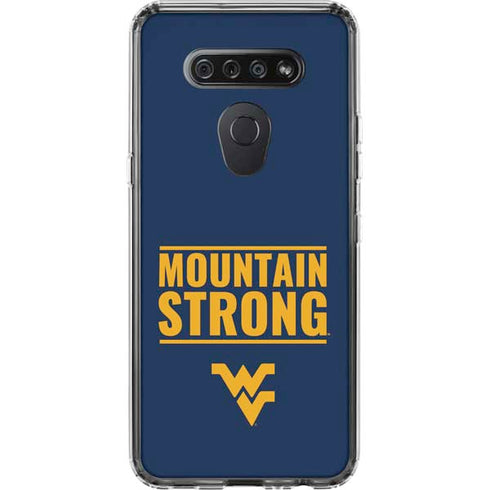 West Virginia University Yellow LG K51/Q51 Clear Case