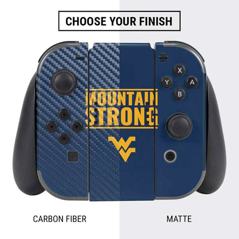 West Virginia University Yellow Nintendo Switch Bundle Skin