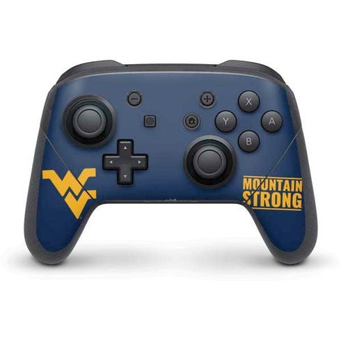 West Virginia University Yellow Nintendo Switch Pro Controller Skin