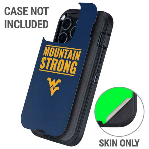 West Virginia University Yellow Otterbox Defender iPhone Skin
