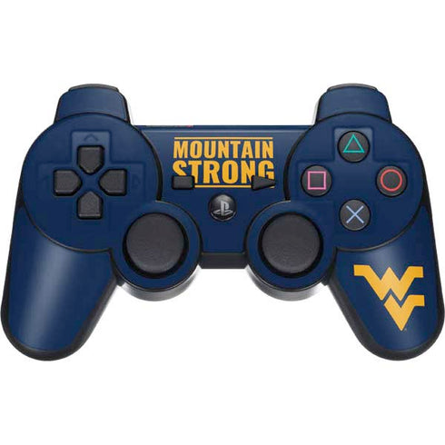 West Virginia University Yellow PS3 Dual Shock wireless controller Skin
