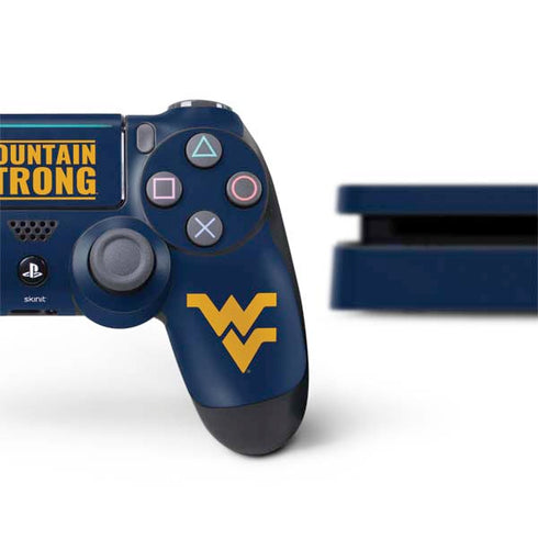West Virginia University Yellow PS4 Slim Bundle Skin