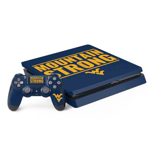 West Virginia University Yellow PS4 Slim Bundle Skin