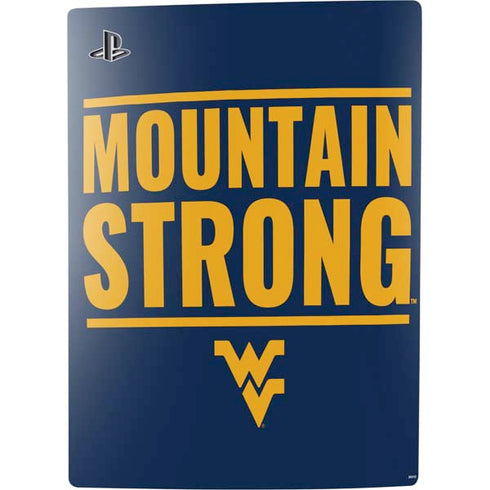 West Virginia University Yellow PS5 Console Skin