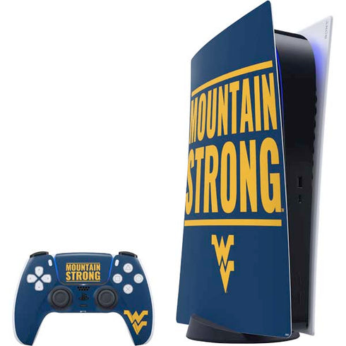 West Virginia University Yellow PS5 Digital Edition Bundle Skin