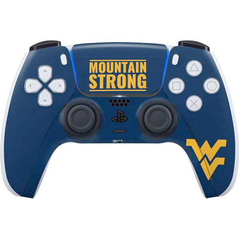 West Virginia University Yellow PS5 Controller Skin