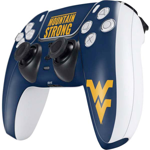 West Virginia University Yellow PS5 Controller Skin