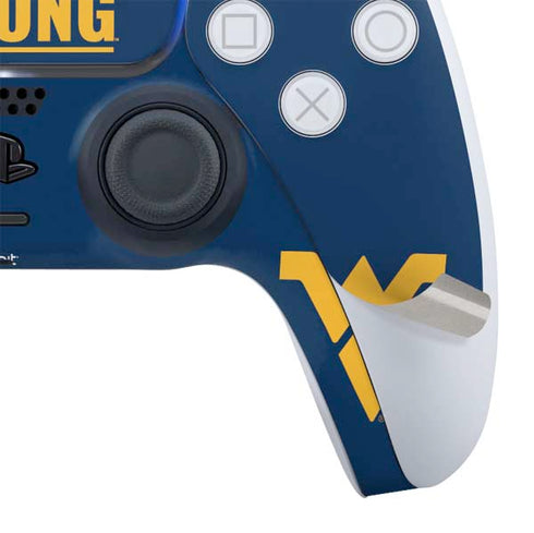 West Virginia University Yellow PS5 Controller Skin
