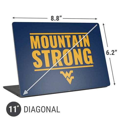 West Virginia University Yellow Universal Laptop 11in (8.8 x 6.2in) Skin