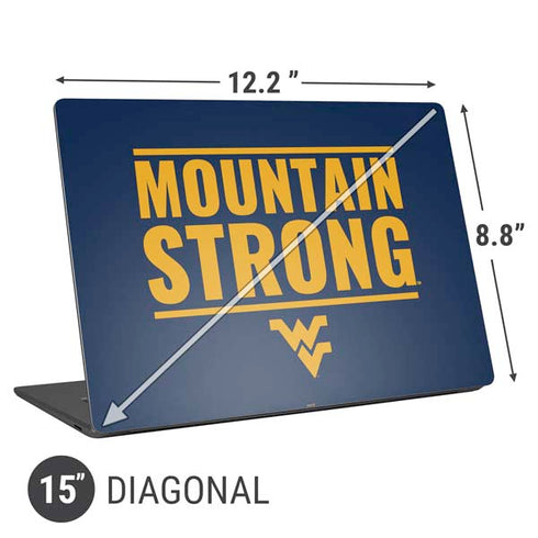 West Virginia University Yellow Universal Laptop 15in (12.2 x 8.8in) Skin