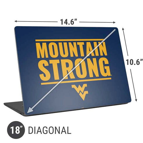 West Virginia University Yellow Universal Laptop 18in (14.6 x 10.6in) Skin
