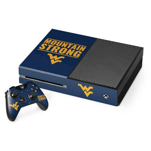West Virginia University Yellow Xbox One Console and Controller Bundle Skin