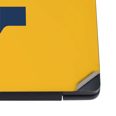 West Virginia University Yellow Background Dell Vostro Skin