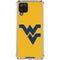 West Virginia University Yellow Background Galaxy A12 Clear Case