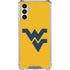 West Virginia University Yellow Background Galaxy A13 5G Clear Case