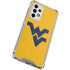 West Virginia University Yellow Background Galaxy A33 5G Clear Case