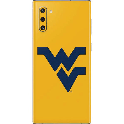 West Virginia University Yellow Background Galaxy Note 10 Skin