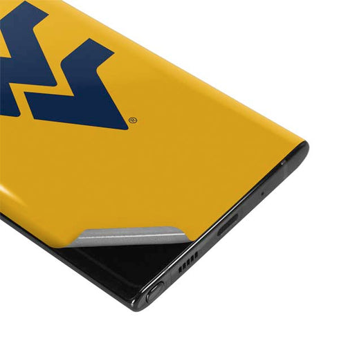 West Virginia University Yellow Background Galaxy Note 10 Skin