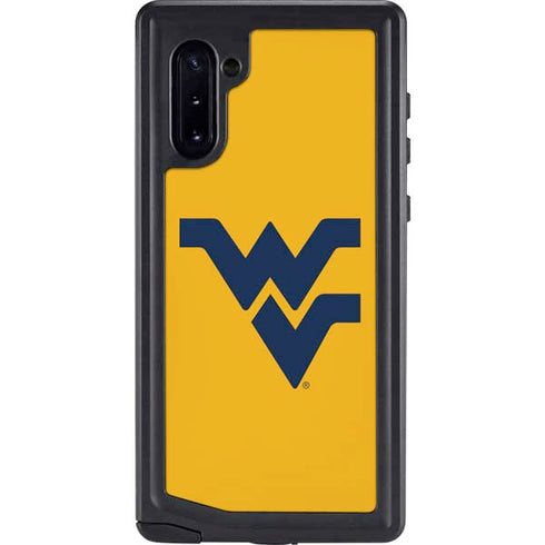 West Virginia University Yellow Background Galaxy Note 10 Waterproof Case