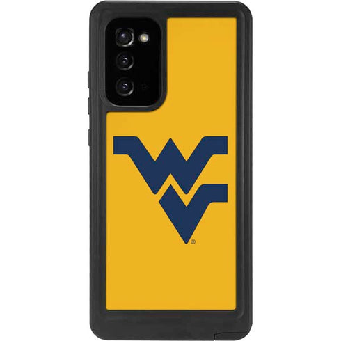 West Virginia University Yellow Background Galaxy Note20 5G Waterproof Case