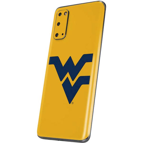 West Virginia University Yellow Background Galaxy S20 Skin