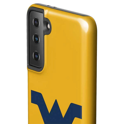 West Virginia University Yellow Background Galaxy S21 FE Pro Case