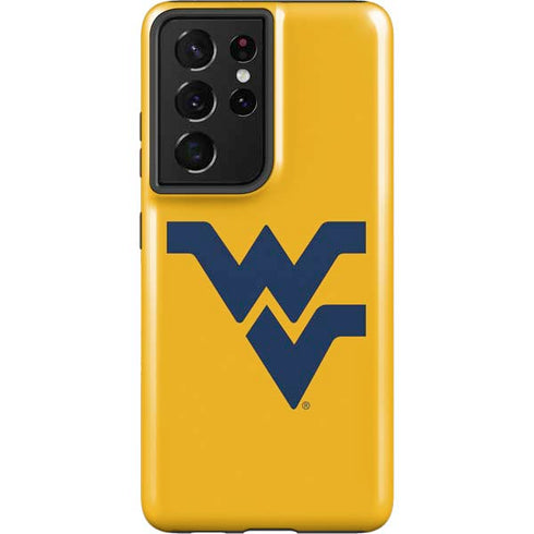West Virginia University Yellow Background Galaxy S21 Ultra 5G Pro Case