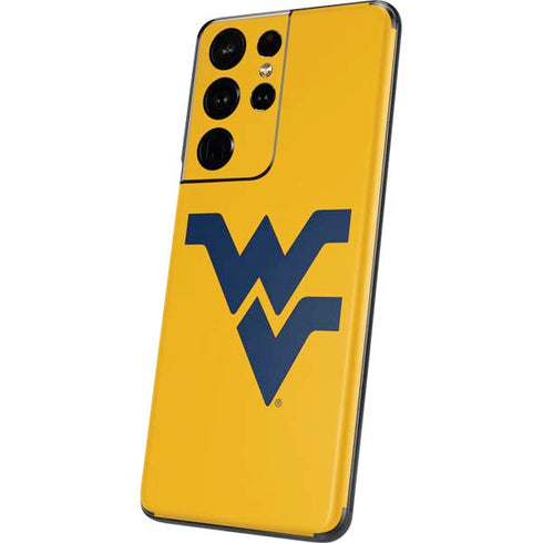 West Virginia University Yellow Background Galaxy S21 Ultra 5G Skin
