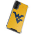 West Virginia University Yellow Background Galaxy S22 Plus Clear Case