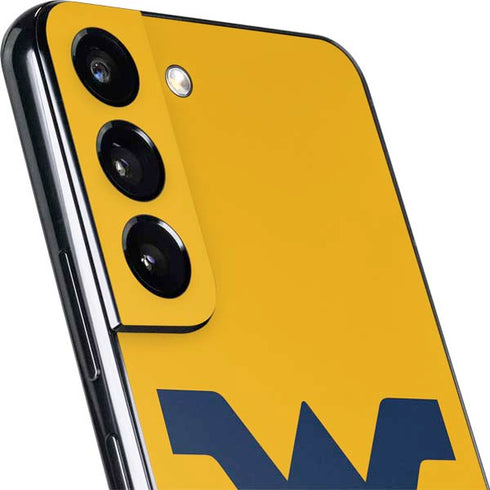 West Virginia University Yellow Background Galaxy S22 Skin