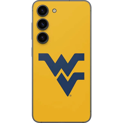 West Virginia University Yellow Background Galaxy S23 Skin