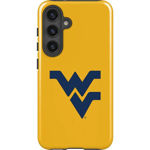 West Virginia University Yellow Background Galaxy S24 Impact Case