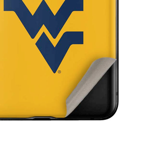 West Virginia University Yellow Background Galaxy Z Flip Skin