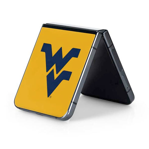 West Virginia University Yellow Background Galaxy Z Flip5 5G Skin