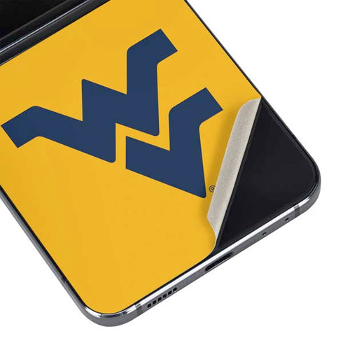 West Virginia University Yellow Background Galaxy Z Flip5 5G Skin