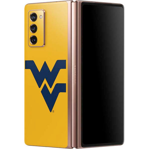 West Virginia University Yellow Background Galaxy Z Fold2 5G Skin