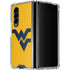 West Virginia University Yellow Background Galaxy Z Fold4 5G Clear Case