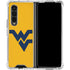 West Virginia University Yellow Background Galaxy Z Fold4 5G Clear Case