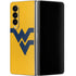 West Virginia University Yellow Background Galaxy Z Fold4 5G Skin